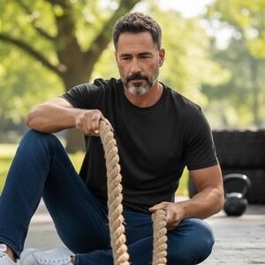 Outdoor Voices Mens Large Gray Short Sleeve Performance T-Shirt